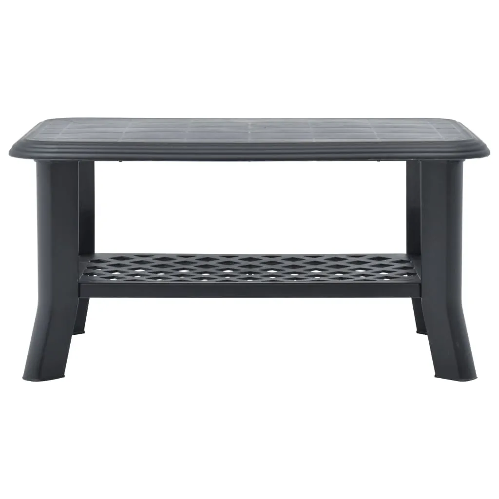Table basse légère et résistante en plastique anthracite 90 cm - 4