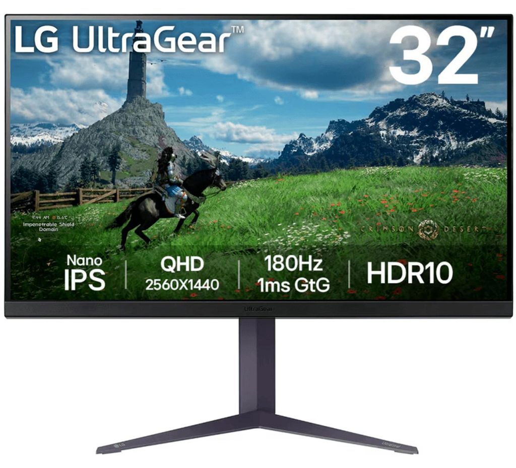UltraGear 32GS85QX-B.AEU, Schwarz, 31,5 Zoll, WQHD, IPS, Produktbild 