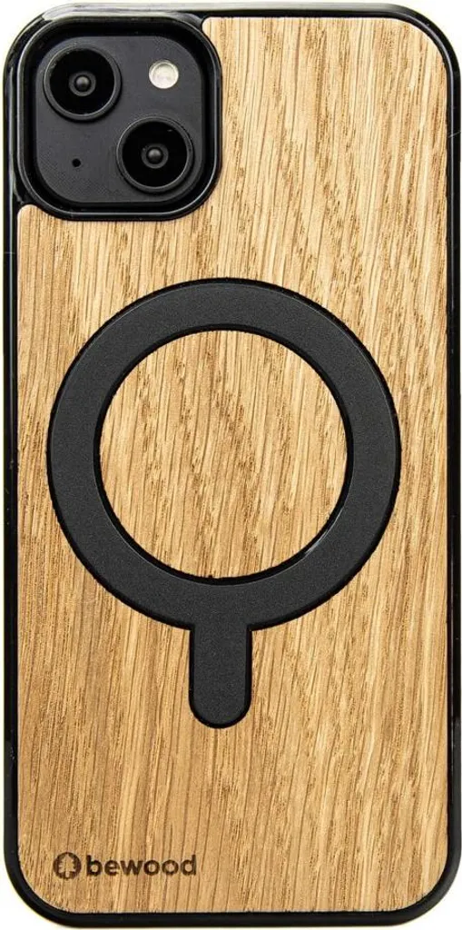 Custodia in legno Bewood per iPhone 15 Plus OAK con MagSafe