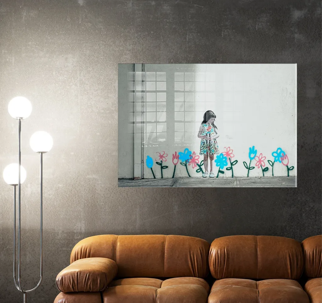 Tableau Mural Verre Trempé 4mm Ultra Résistant Coloré 70x100 cm