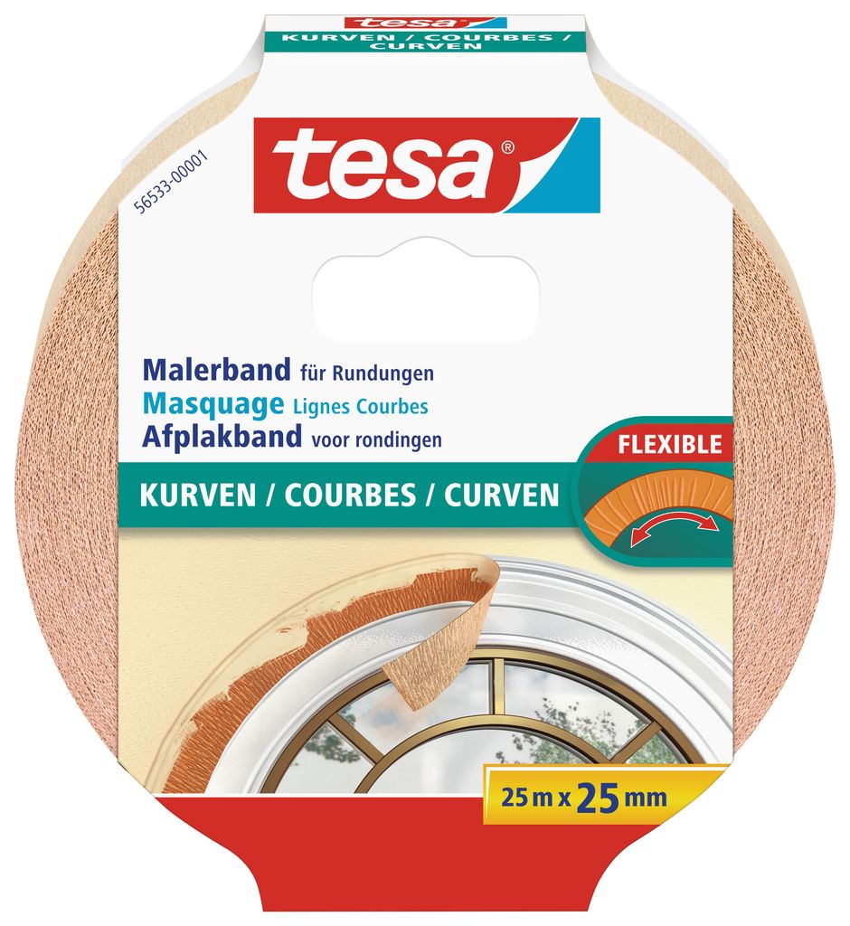 tesa Malerband Kurven 25m x 25mm