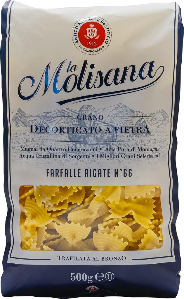 La Molisana Farfalle Rigate N°66 - 10x 500g - original Produktbild 