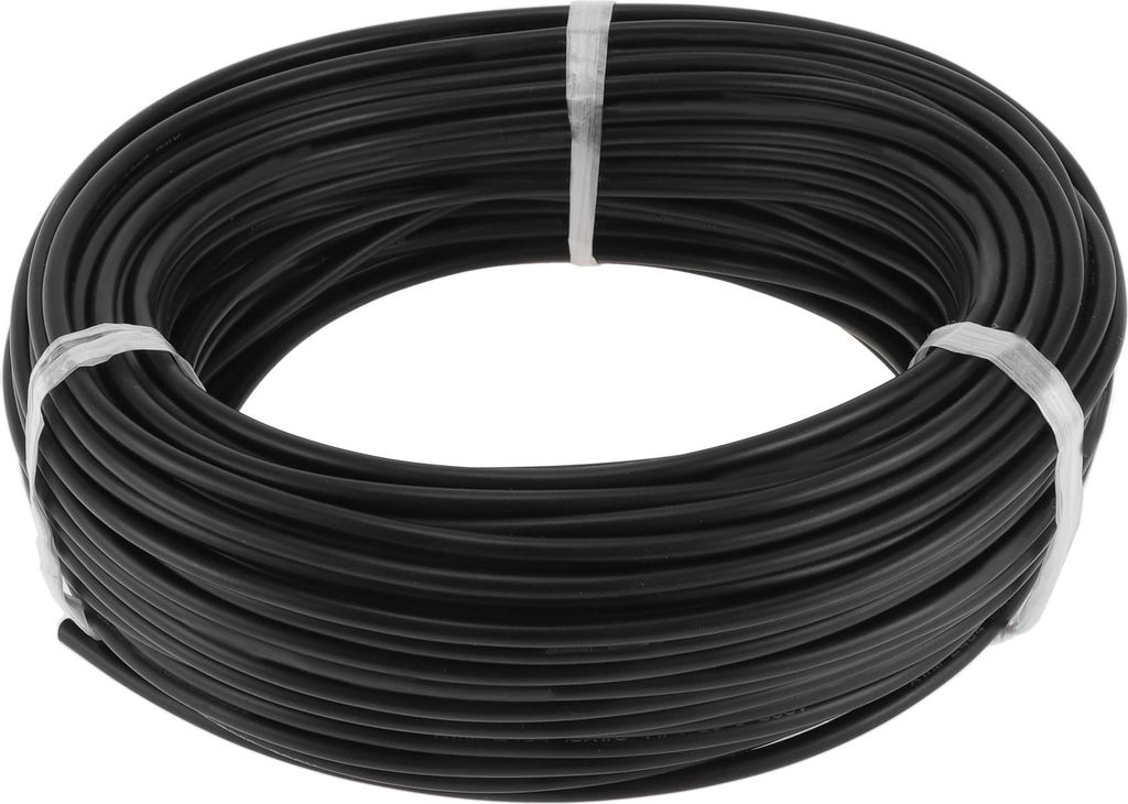 1 Stück 18AWG Universaler Massekabel-Autoradio, Automobil, Autolautsprecher-Stromkabel Vollständig isoliert & Soft-Touch-Mantel TC Schwarz 164FT ...