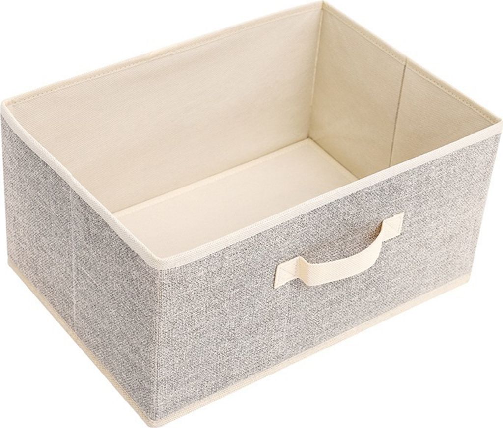 Aufbewahrungsbox für Kleidung mit Griff, ohne Deckel, großes Fassungsvermögen, stapelbar, faltbar, Schrank-Organizer, Schubladenkorb, Socken, Sp...