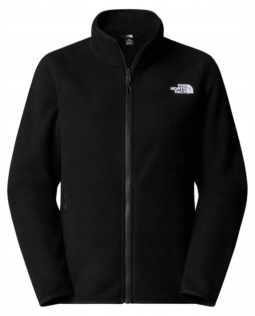 Bluza polarowa The North Face 100 Glacier Full Zip - czarna Zdjęcie produktu 