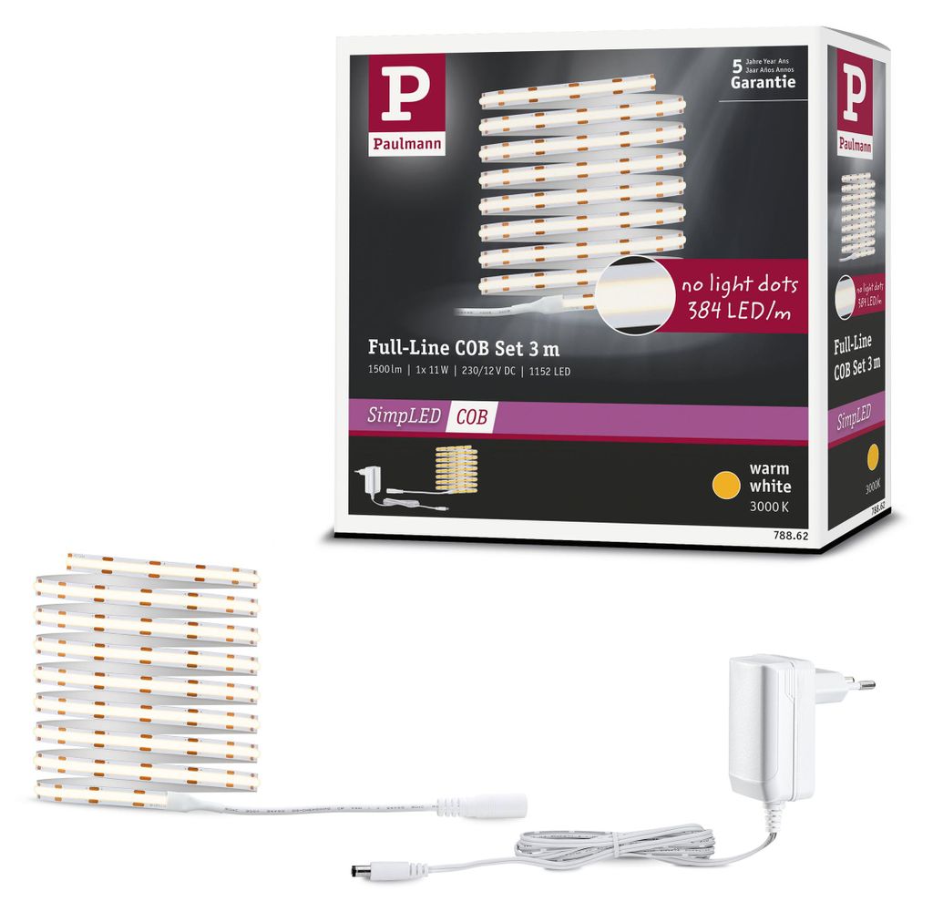 Paulmann SimpLED LED Strip Full-Line COB Komplettset Produktbild 