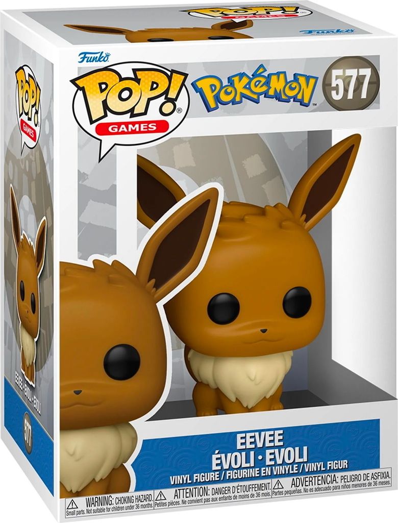 Pokemon POP! Games Vinyl Figur Eevee (EMEA) 9 cm Produktbild