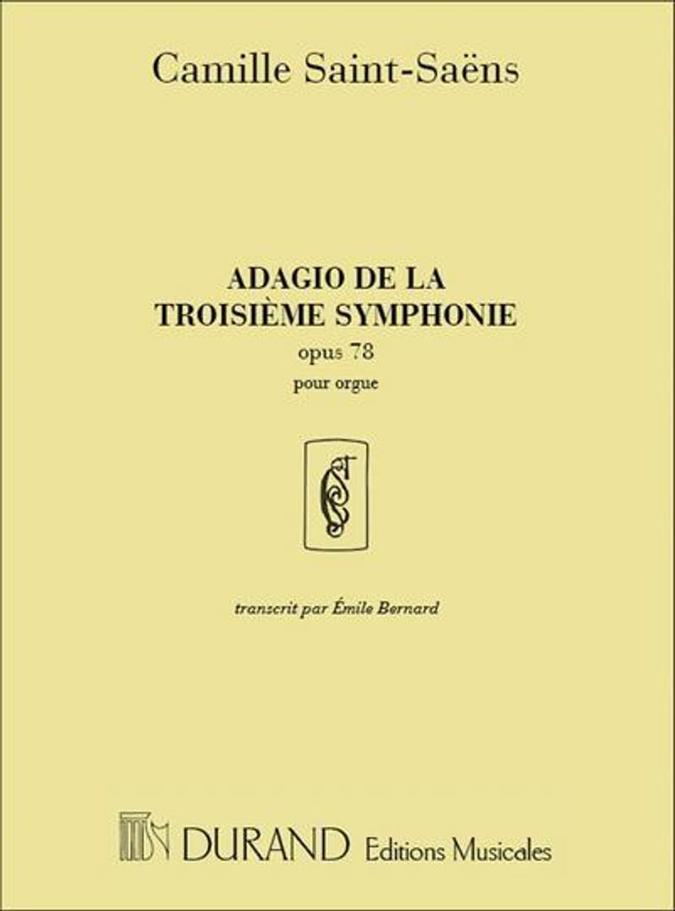 Adagio de la symphonie ut mineurop.78 pour orgue