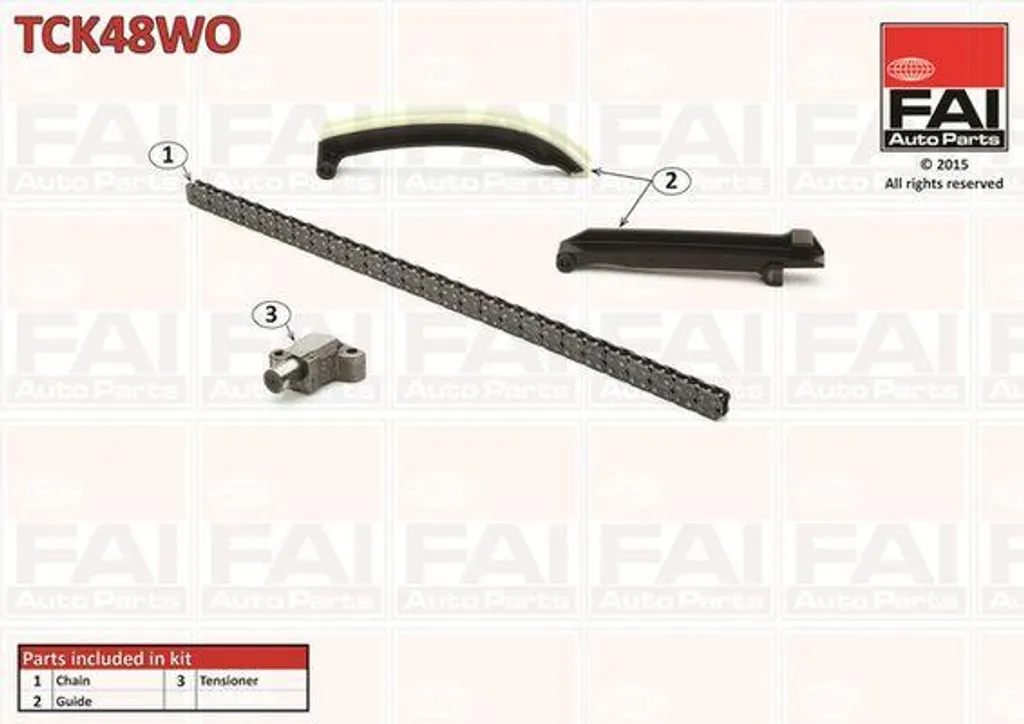 Kit de distribution TCK48WO FAI AutoParts OE 0007680V001 pour Smart