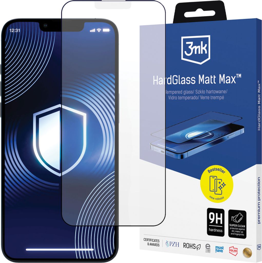 3mk HardGlass Matt Max Displayschutz für iPhone