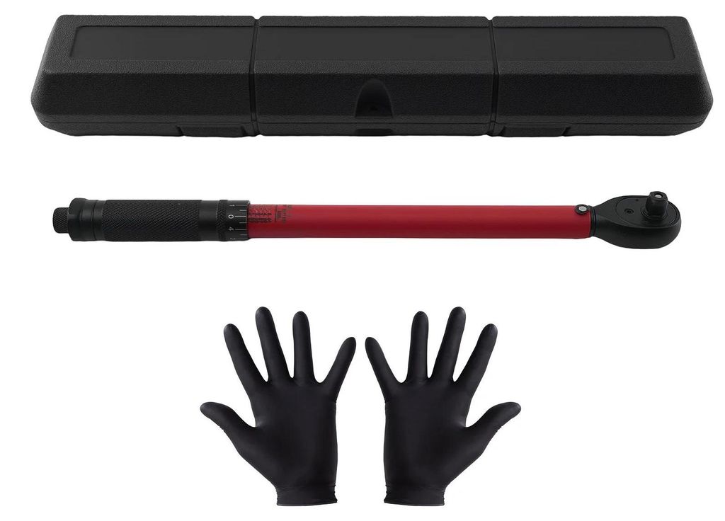 Drehmomentschlüssel - 3/8 Zoll (9,5 mm) Antrieb - 5–60 Nm - 72-Zahn Knarre - Klick-Auslösung - Für Auto und Fahrrad