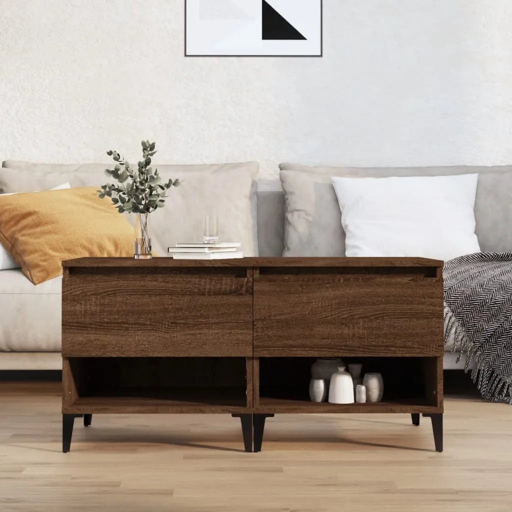 Tavolino da Salotto 33x50 cm in Legno Massello di Mango vidaXL