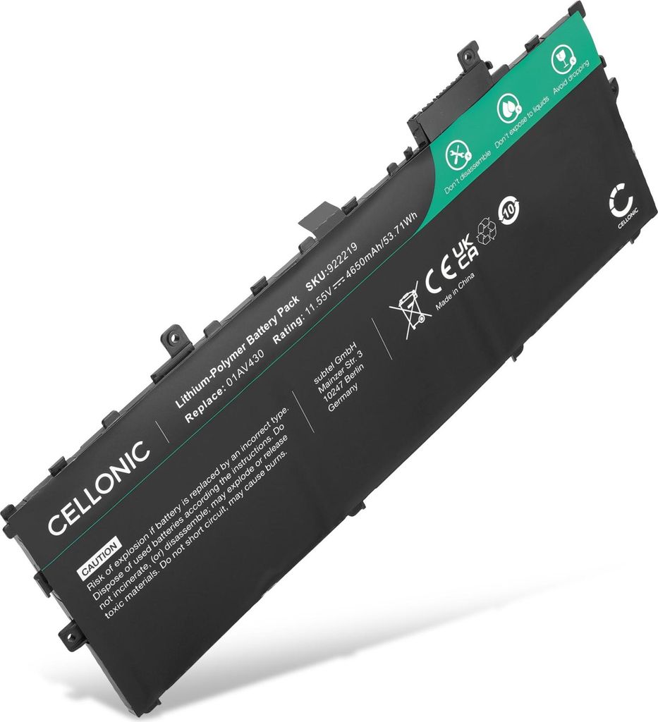 CELLONIC 1x Akku für Notebook Kompatibel mit Lenovo Produktbild 