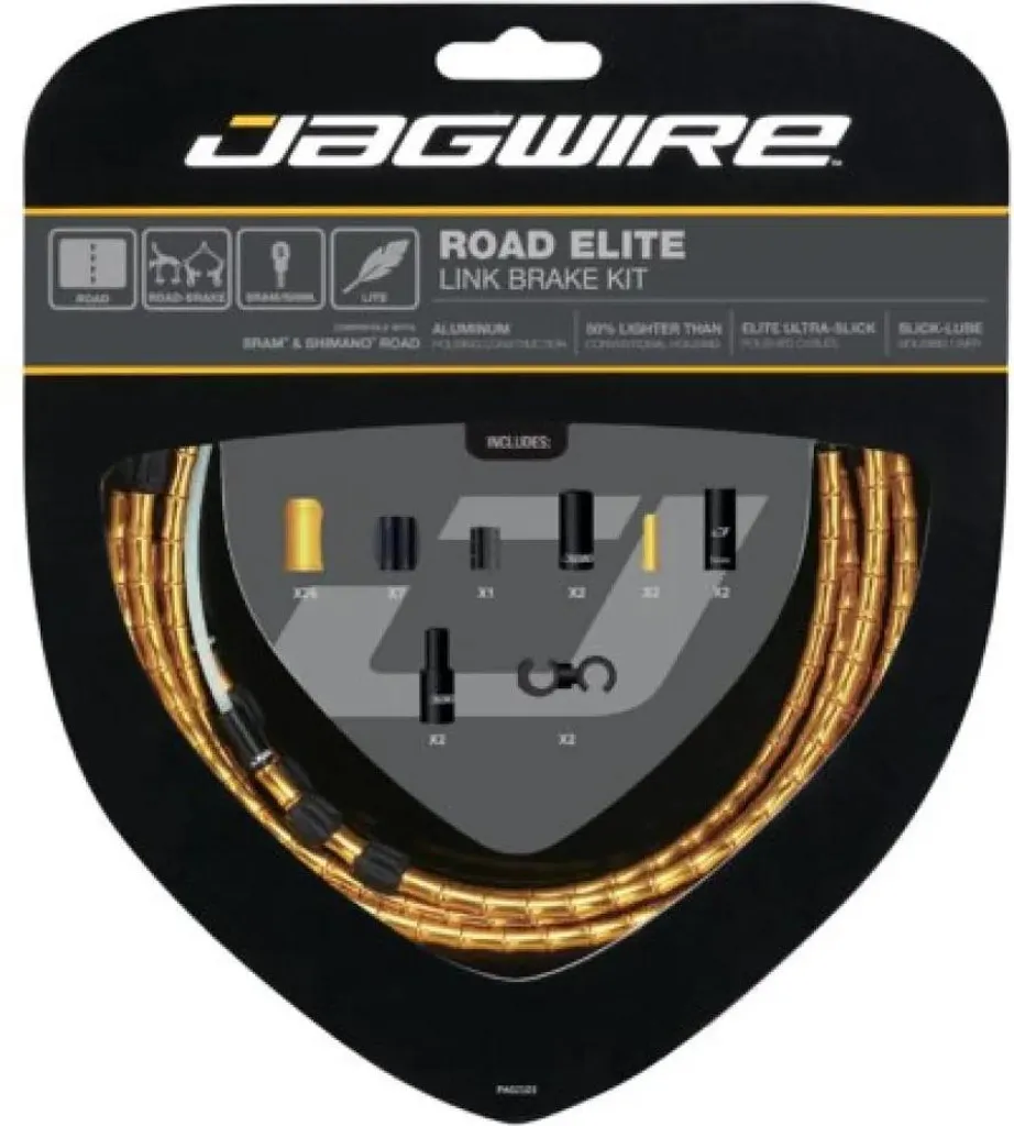 Câble de Frein Jagwire Road Elite Link Vert en Aluminium sans Compression