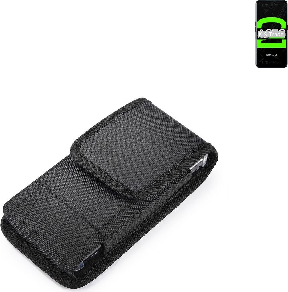 Holster Gürteltasche kompatibel mit Oppo Reno Ace 2 Holster Gürtel Tasche wasserabweisend Handy Hülle Schutz Hülle Outdoor schwarz K-S-Trade