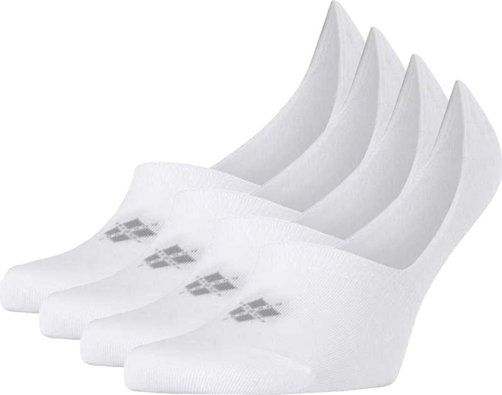 Burlington Herren Füßlinge, 4er Pack - Everyday IN, Anti-Slip Heel, einfarbig Weiß 41-42