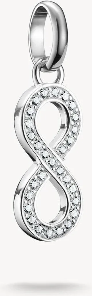 Charm Signe Infini Argent 925 Serti de Pierres Blanches Thomas Sabo 2cm