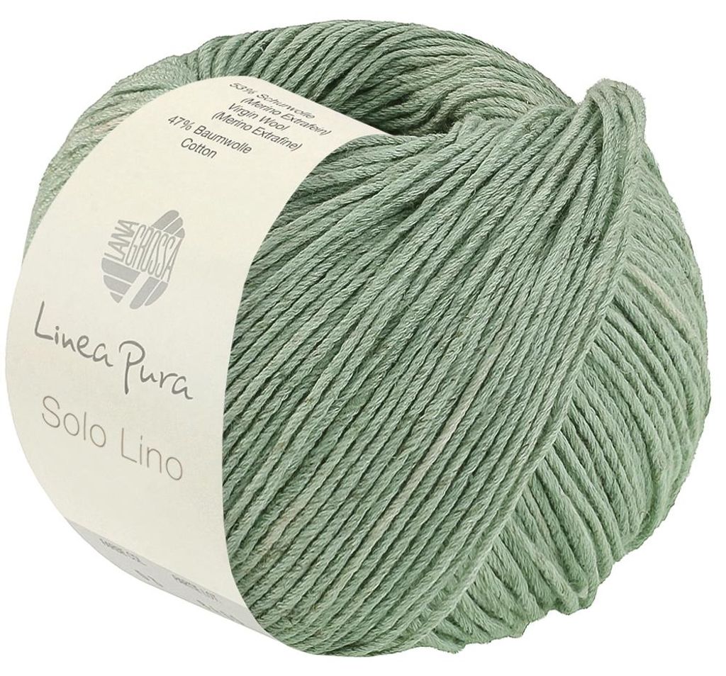 Lana Grossa - Solo Lino 0080 mintgrün Produktbild 