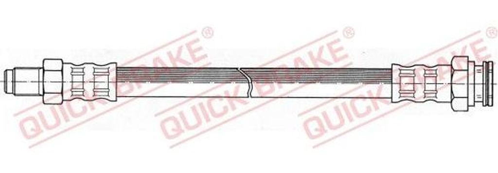 QUICK BRAKE 32.034 Bremsschlauch OE 4477793 kompatibel mit 500, 500C, C25, Ducato, Palio, Terra, Espace, J5, Panda