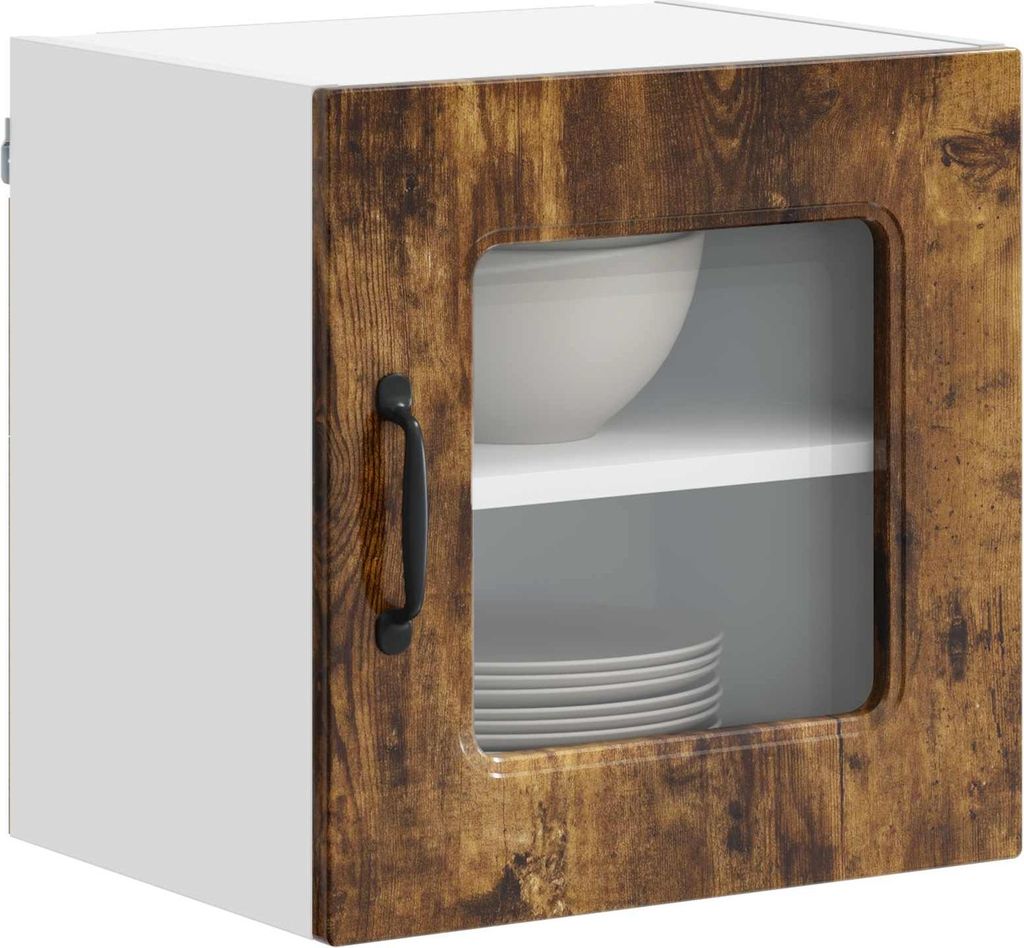 Cloris Designermöbel Küchenschrank Kalmar 2 pcs - Montage erforderlich - Geräucherte Eiche 40 x 31 x 40cm - 2026Neu461700 - Küchenschränke