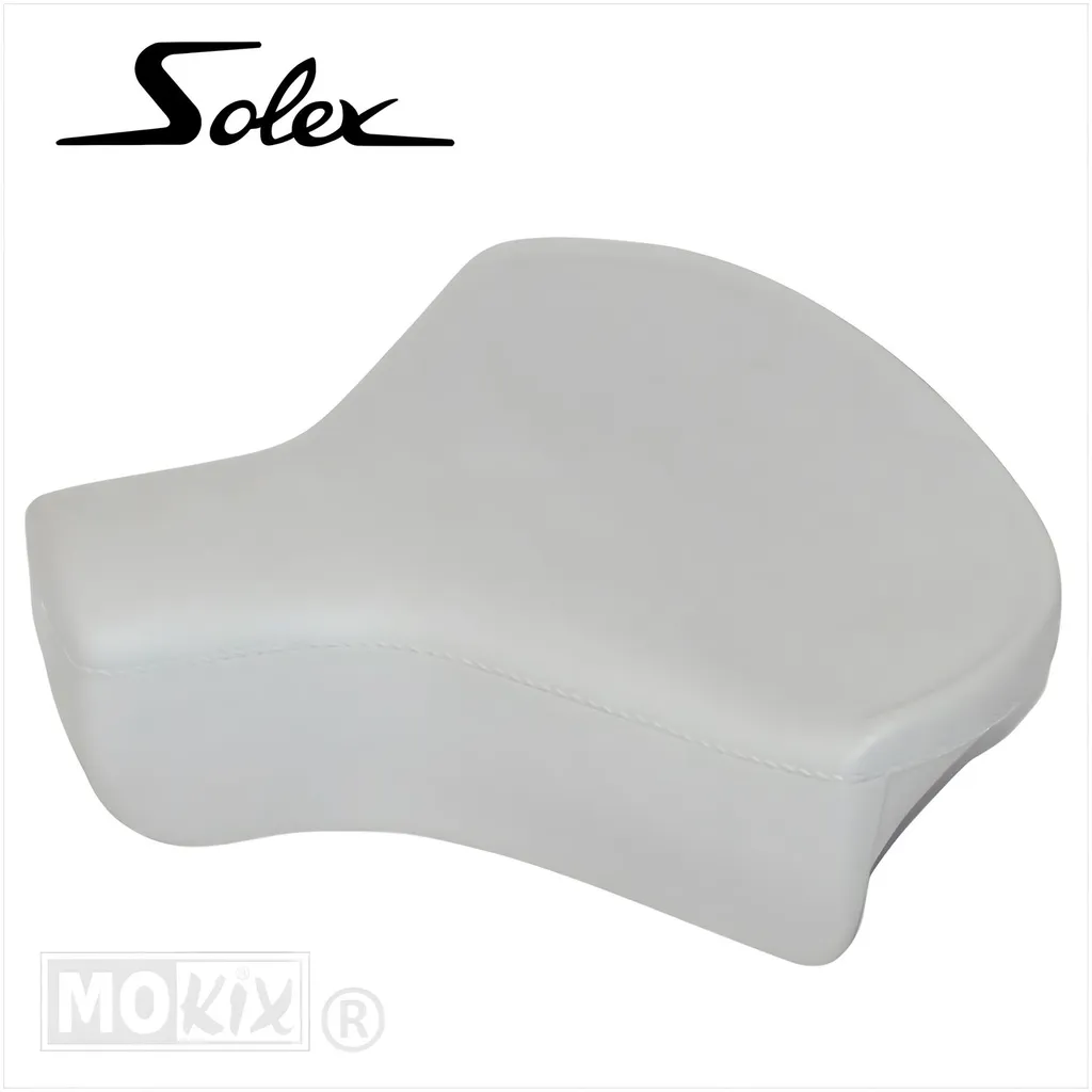 Réparer une selle Solex déchirée avec cette housse grise élastique