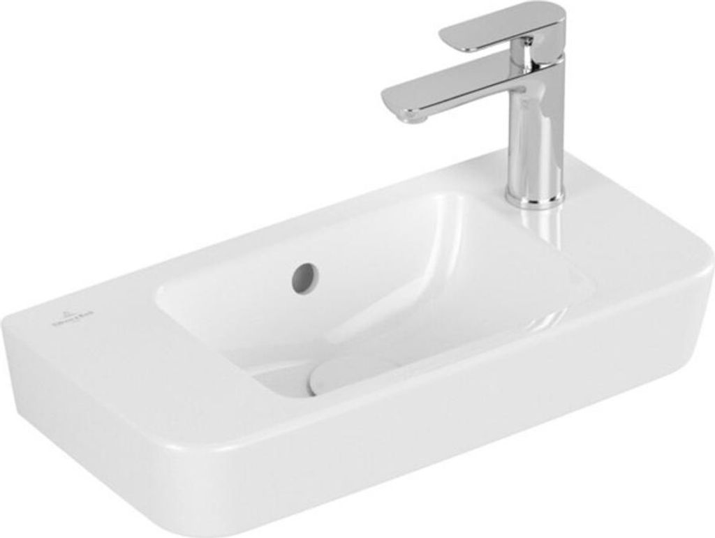 VB HWB Compact O.novo 500x250mm Eckig 1HL. re m. ÜL. Weiß Alpin