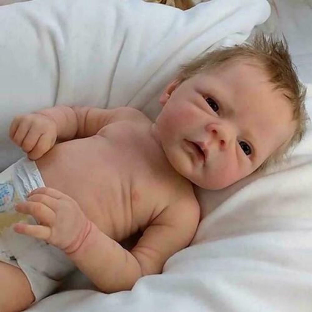 24 "Newborn Puppe echte Lebensechte Silikon Reborn Babypuppen Kleinkind Mädchen 