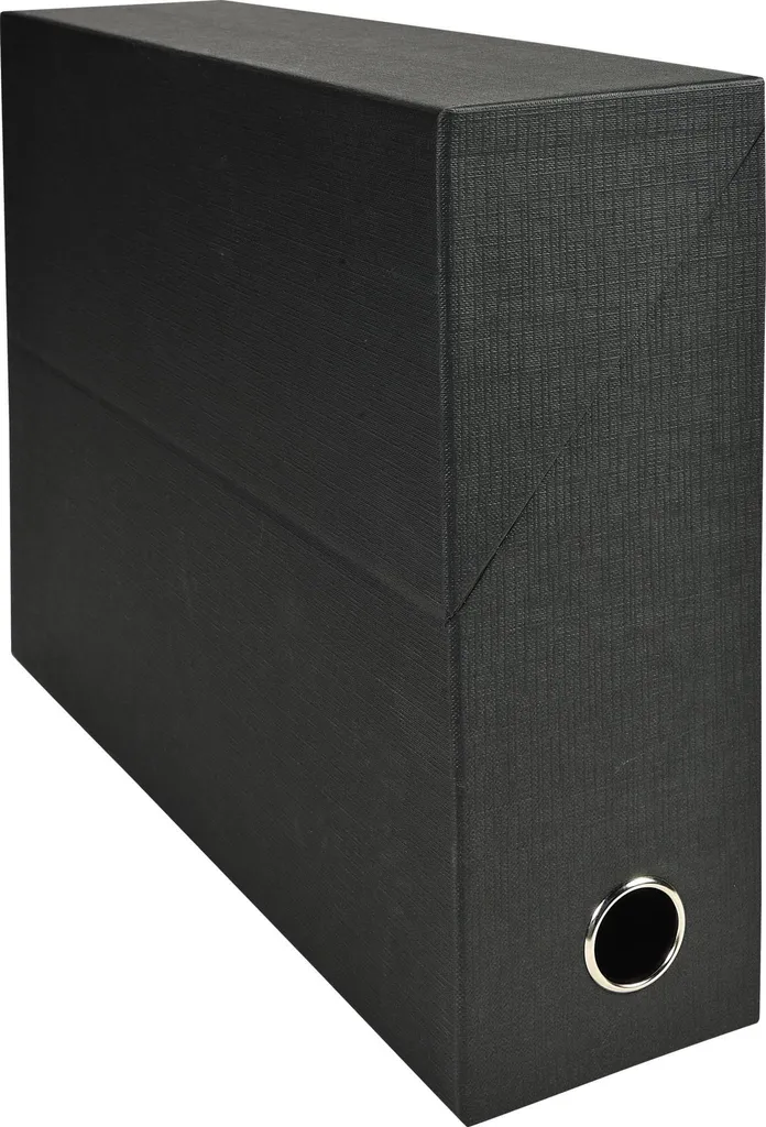 Boîte de transfert Dos 90mm Toilé Noir Exacompta 89521E Haute Qualité