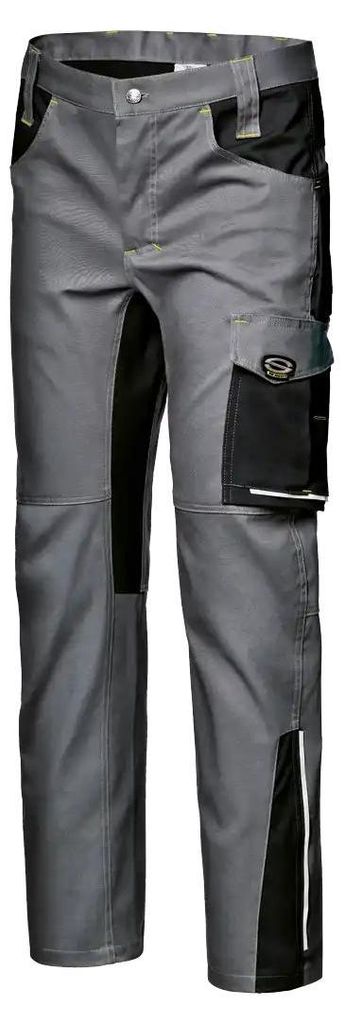 Sir Safety FUSION STRETCH Arbeitshose Herren mit verstärkten Nähten, 50, Schiefergrau/Schwarz