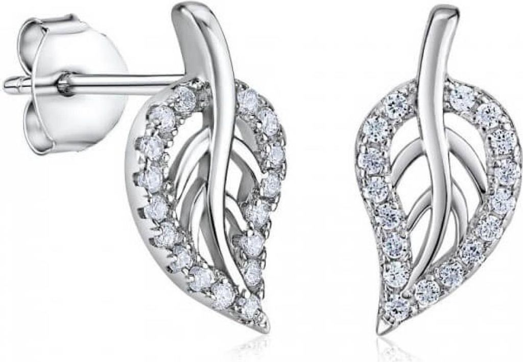 Silver earrings ELIA with zircons JJJHE0009