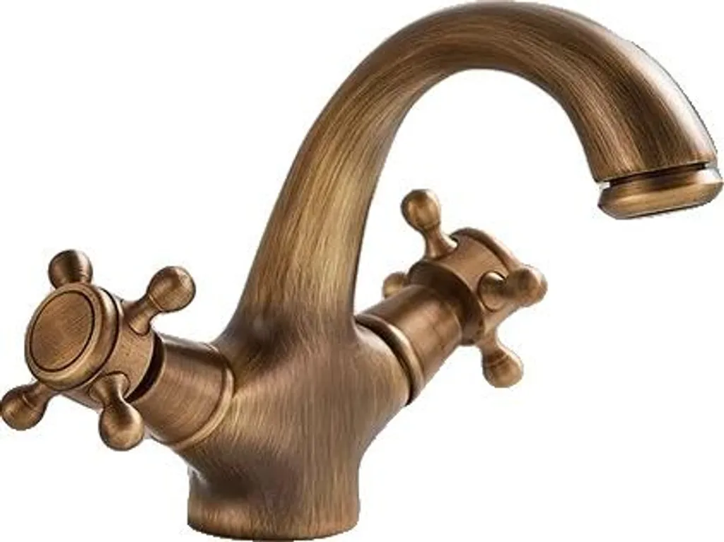 Douchette bidet laiton antique contre le calcaire avec double commande