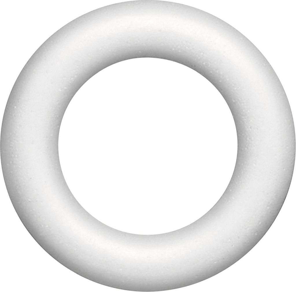 KNORR prandell 216765203 Styropor-Halbring Ø 20 cm weiß