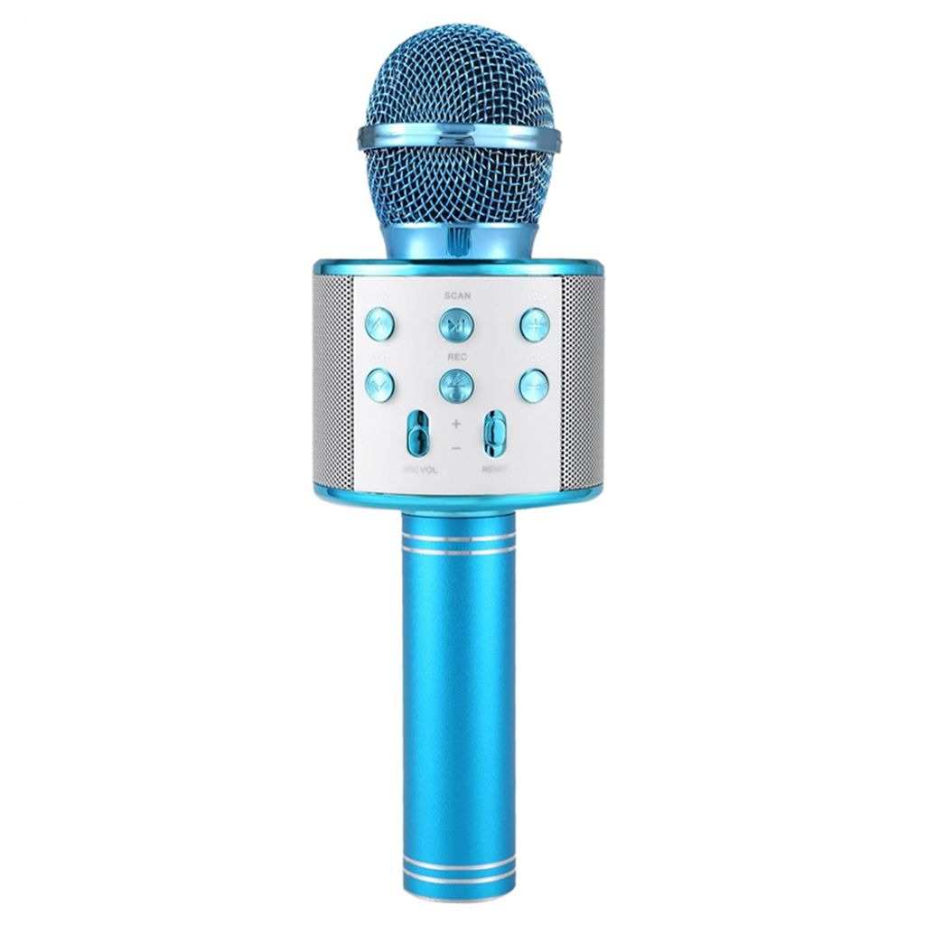 Karaoke-Mikrofon für Kinder Blau, Spielzeug \ Musikinstrumente