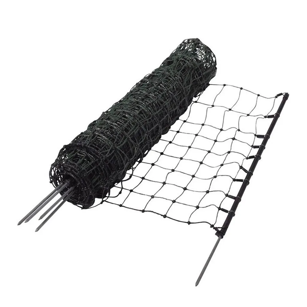 Filet Gallagher 15m pointe simple vert : solution clôture mobile rapide