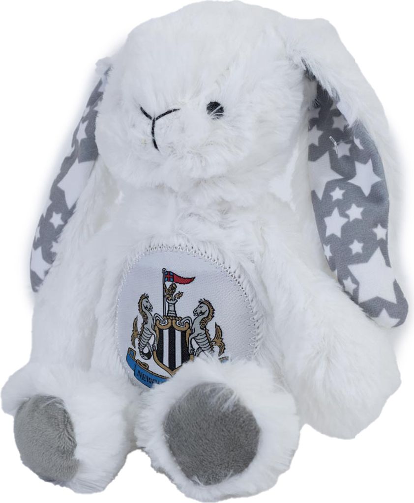Doudou plat lapin gris blanc rouge SUCRE D'ORGE