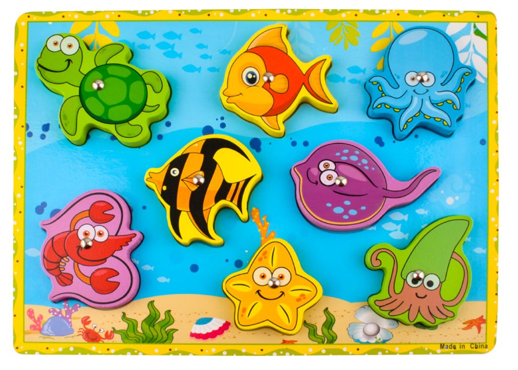 Angelspiel Holz Magnet Fische Früherziehung Magnetic Angeln Spiel Geburtstagsgeschenk  HolzSpielzeug Spielzeug für Kind Baby Kleinkind Jungen Mädchen 7796