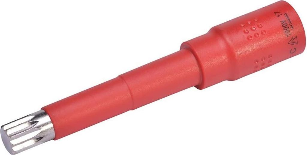 SW-Stahl 05924L-M12 Steckschlüsseleinsatz, 3/8", Innenvielzahn, M12, VDE