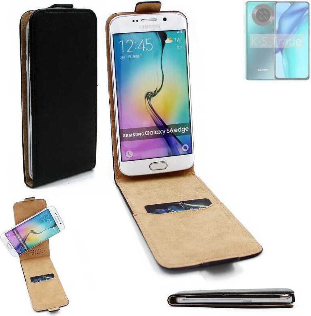 K-S-Trade Schutzhülle Handyhülle kompatibel mit Hafury K30 Pro Flipstyle 360° Smartphone Tasche, schwarz, Case Flip cover