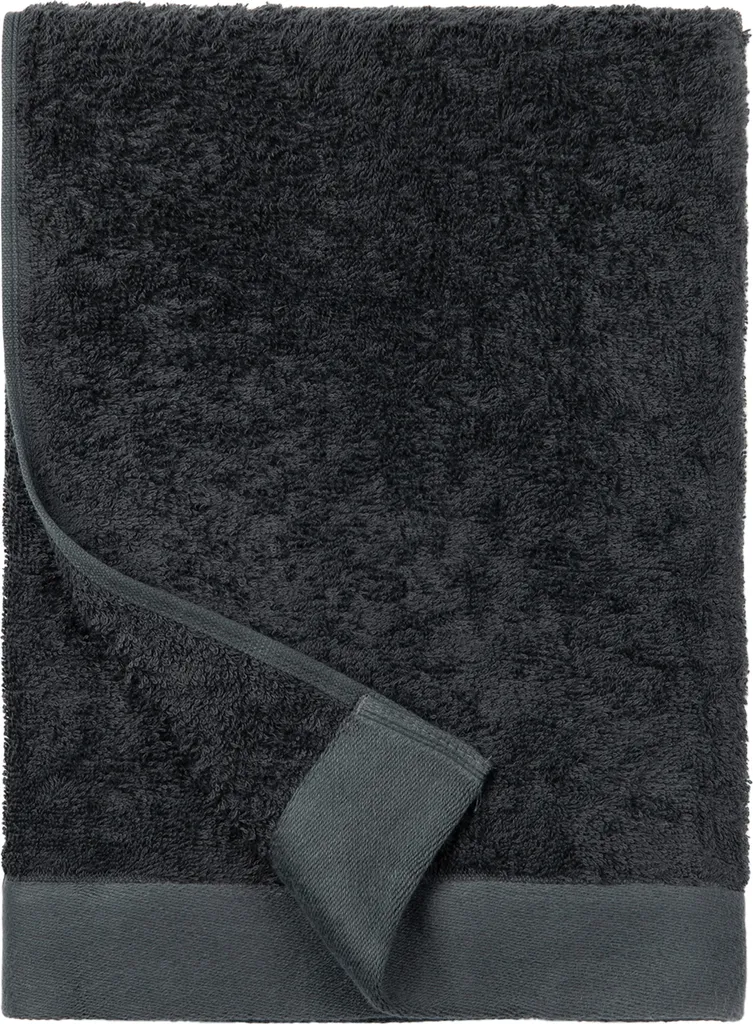 Grande serviette de bain grise en bouleau 150x90cm pour salle de bain