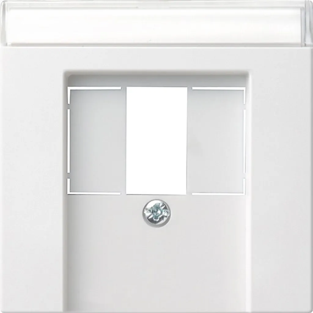 Rénover prise TAE : plaque centrale Gira 087627 blanc pur brillant