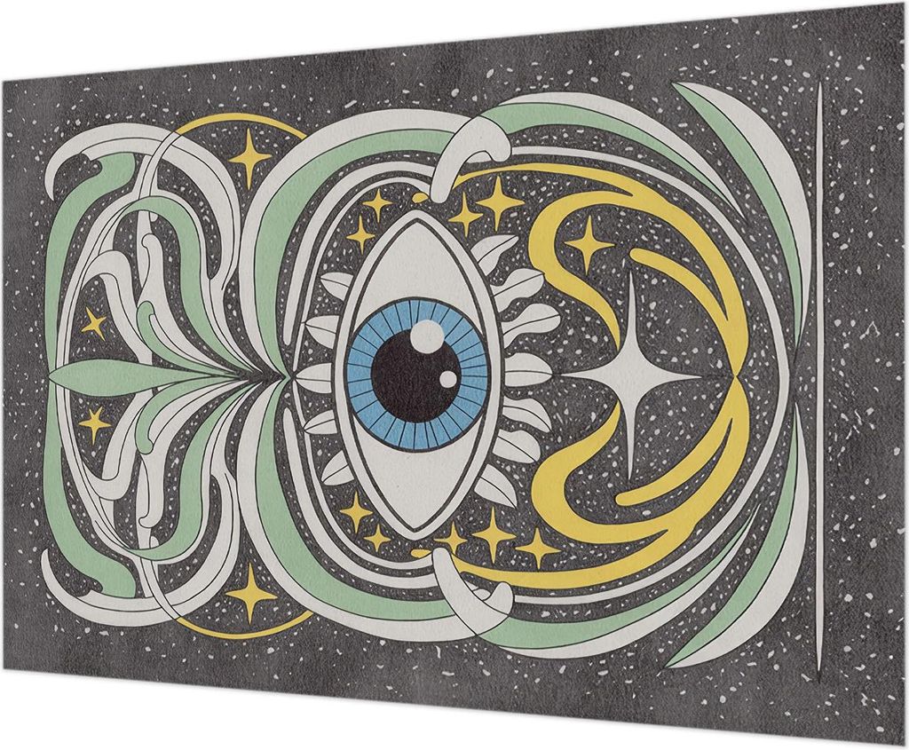 Wandtapete - Dekorative Tapete für Wohnzimmer - Tapetenfolie für Wanddekoration - 208x146 cm - Symmetrisches Auge
