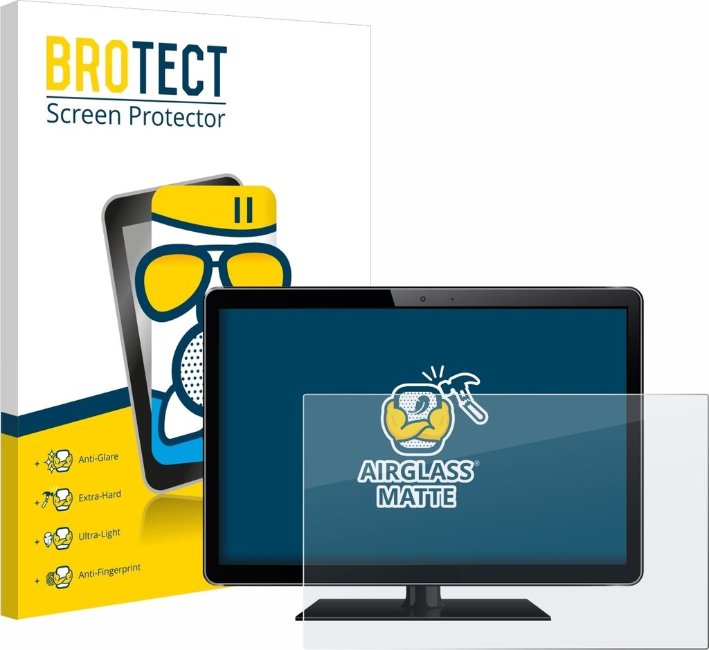 BROTECT Entspiegelungs Schutzglas für Industrie-Monitore mit 38.1 cm (15 Zoll) Displays 305 x 228 mm Schutzfolie Panzer Folie Glas Display Schutz ...