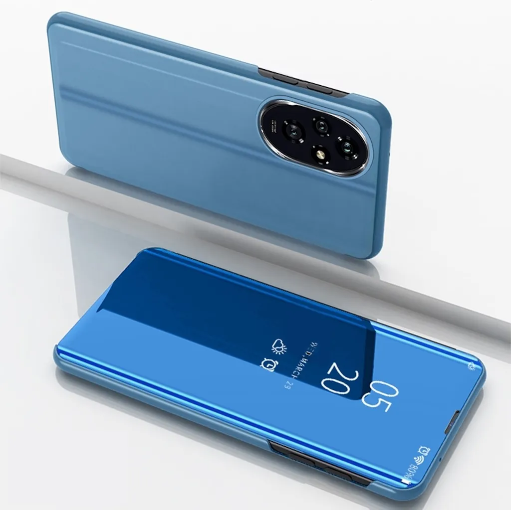 Cover Honor 200 Blu: Protezione Bimbi e Specchio Smart Integrato