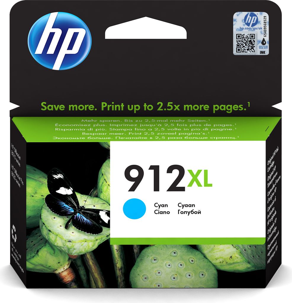 HP 3YL81AE Tintenpatrone cyan No. 912 XL Produktbild 