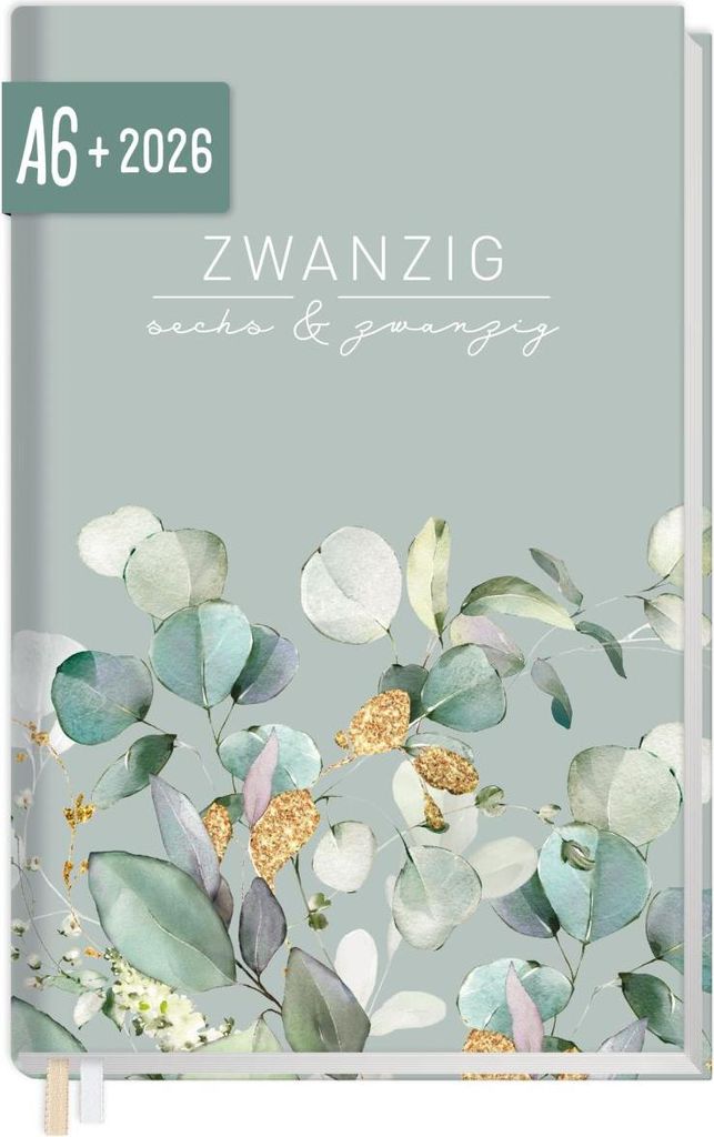 Chäff-Timer Mini 2026 / A6+ / Minty Leaves / Häfft-Verlag