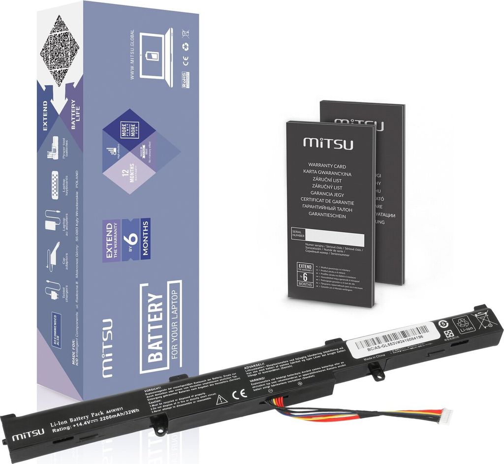 A41N1611 Akku für Asus ROG Strix GL553V GL742V GL752V Produktbild 