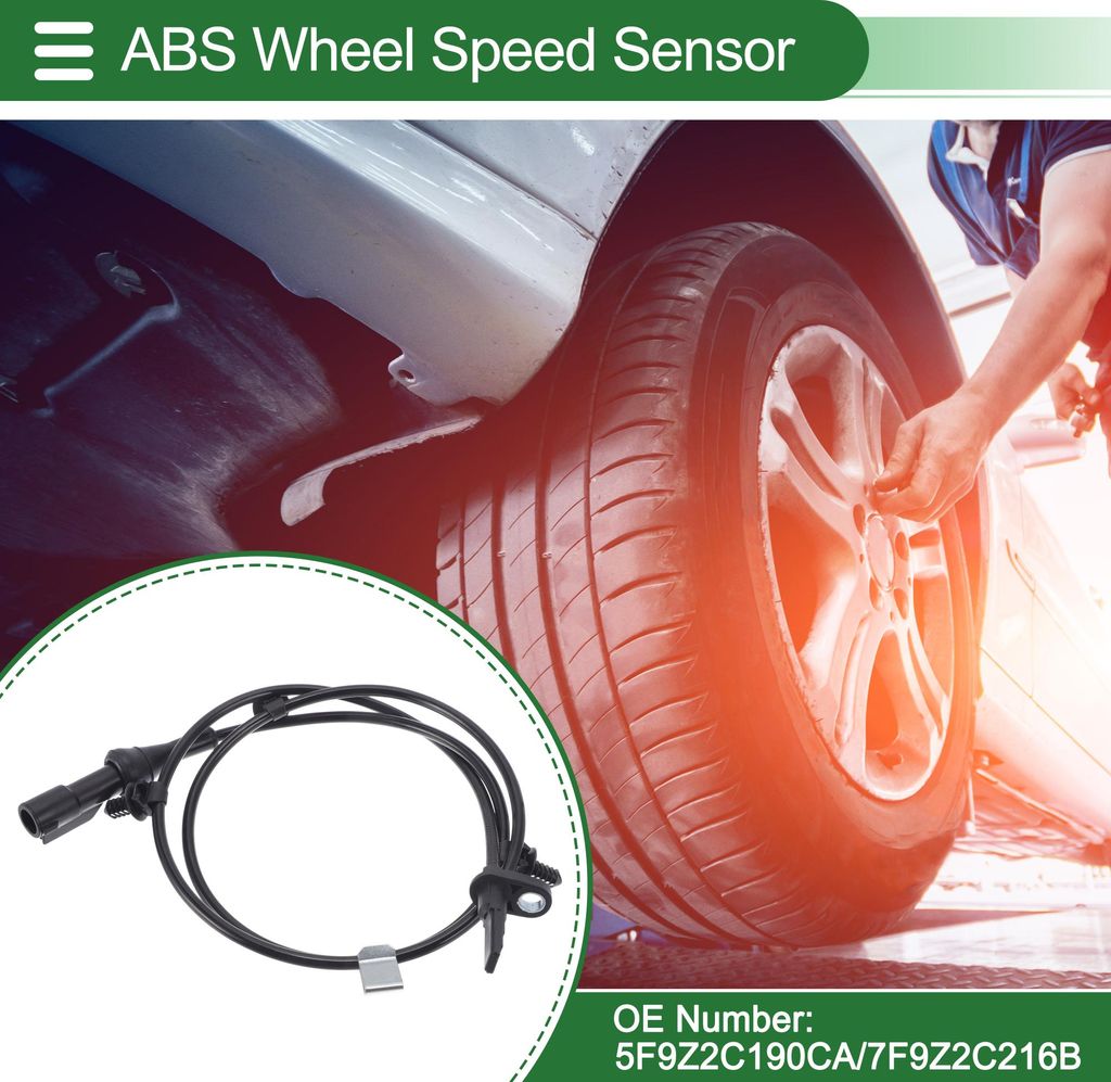 ABS Radgeschwindigkeitssensor ABS Sensor Antiblockiersystem Sensor Nr.5F9Z2C190CA/7F9Z2C216B für Ford Freestyle 2005-2007 1 Stück Links Hinten