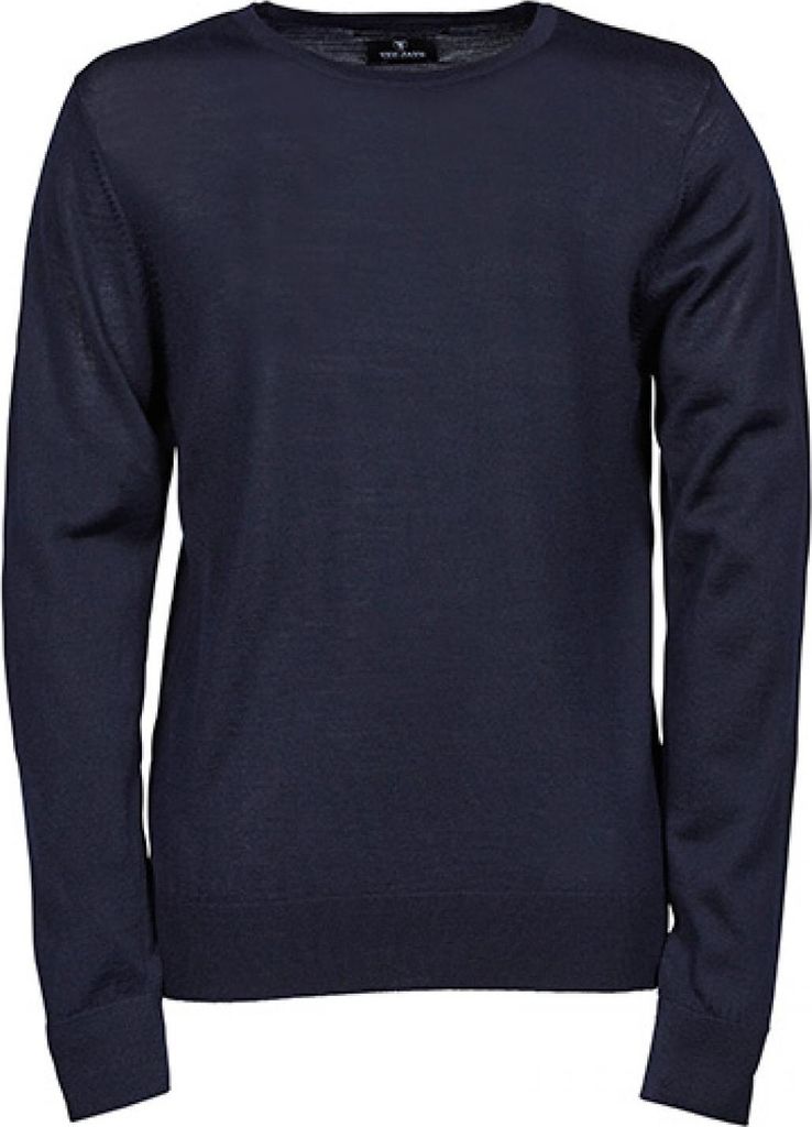 Tee Jays 6000 | Herren Crew Neck Sweater / Pullover - Farbe: Navy - Größe: XXL