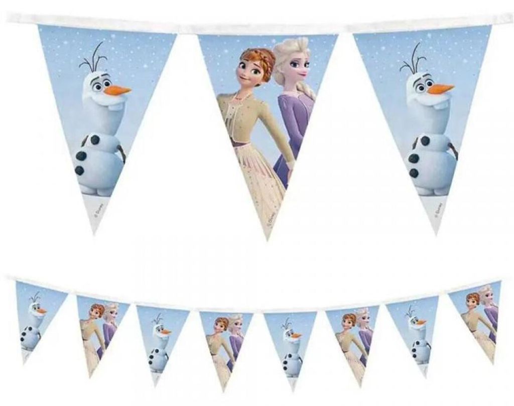 Girlanda z flagietek "Kraina Lodu 2", 180 cm Zdjęcie produktu 
