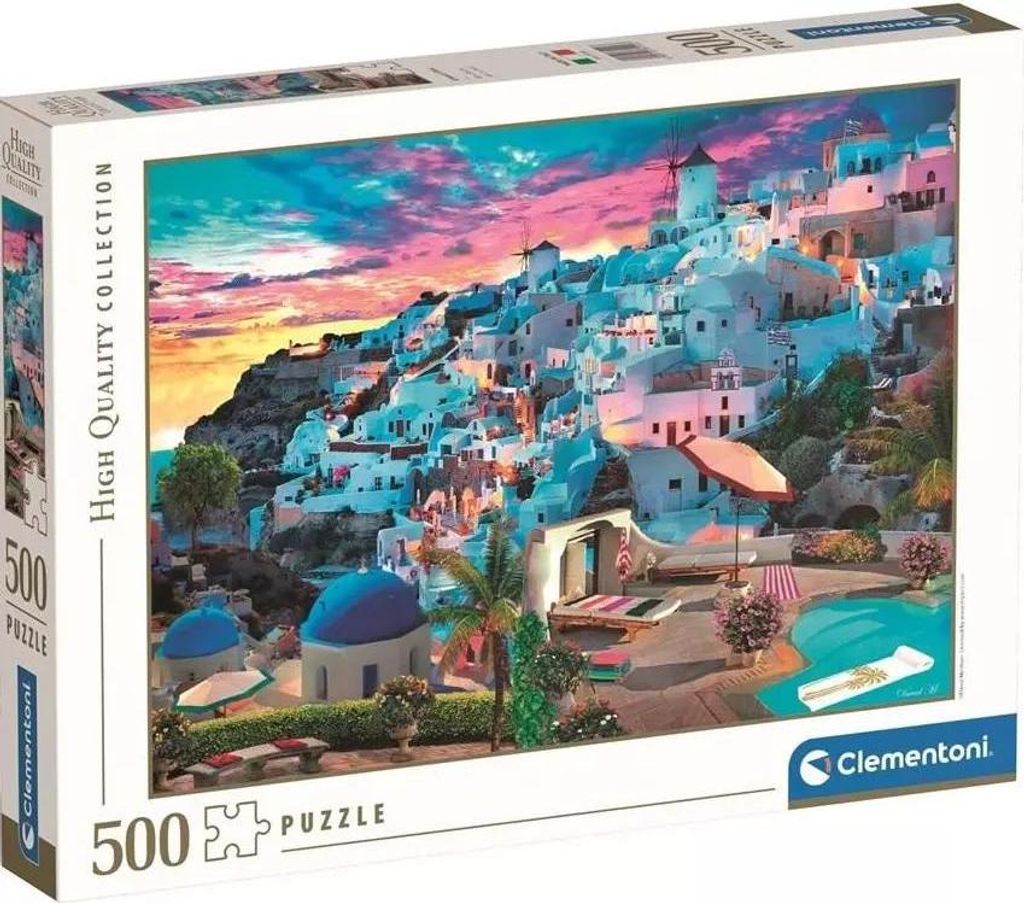 Puzzle Clementoni 500 HQC Grecia Vista 35149 Immagine del prodotto 